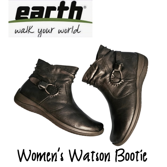 Earth 'Watson' Black Booties - Picture 1 of 9